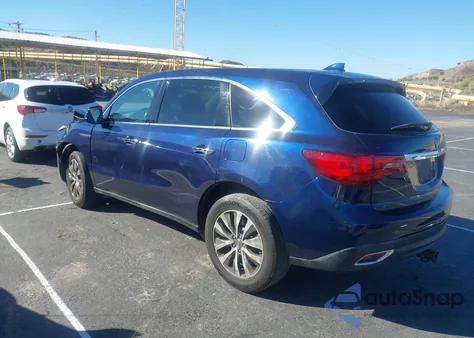 2014 Acura Mdx Technology Package из США, поврежденный, VIN 5FRYD3H46EB020163